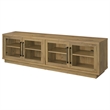 Pemberly Row Engineered Wood TV Stand for TVs up to 85 Inches in Oak