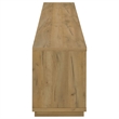 Pemberly Row Engineered Wood TV Stand for TVs up to 85 Inches in Oak