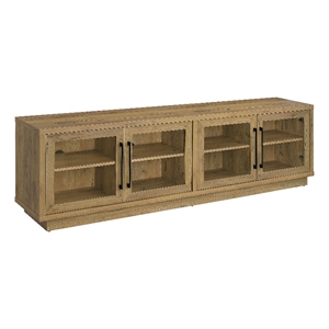 Pemberly Row Engineered Wood TV Stand for TVs up to 85 Inches in Oak