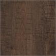 Pemberly Row Engineered Wood End Table with Open Lower Shelf in Brown