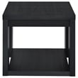 Pemberly Row 2-Piece Engineered Wood Table Set with Open Shelves in Black