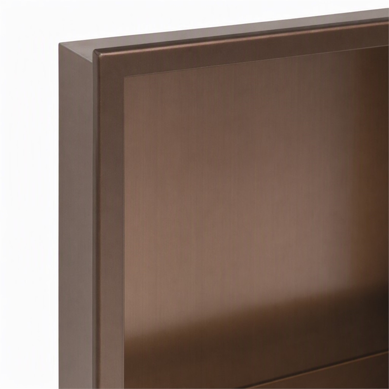 Pemberly Row 16 in x 16 in Square PVD Copper Steel Shower Niche