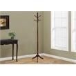 Pemberly Row 6 Hook Freestanding Wood Coat Rack and Hanger in Merlot