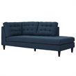 Pemberly Row Fabric Upholstered Right-Facing Sectional in Azure