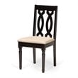Pemberly Row 7-Piece Dining Set with Cut-Out Back Chairs in Dark Brown