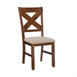 Pemberly Row 9 Piece Wood Dining Set with Padded Seats in Hazelnut