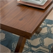 Pemberly Row 9 Piece Wood Dining Set with Padded Seats in Hazelnut