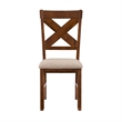 Pemberly Row 9 Piece Wood Dining Set with Padded Seats in Hazelnut