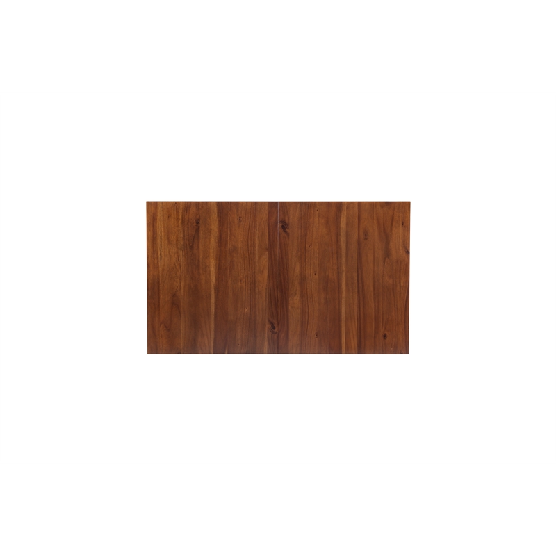 Pemberly Row 9 Piece Wood Dining Set with Padded Seats in Hazelnut