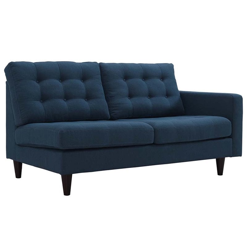 Pemberly Row 2-Piece Left-Facing Sectional in Azure Fabric Upholstery