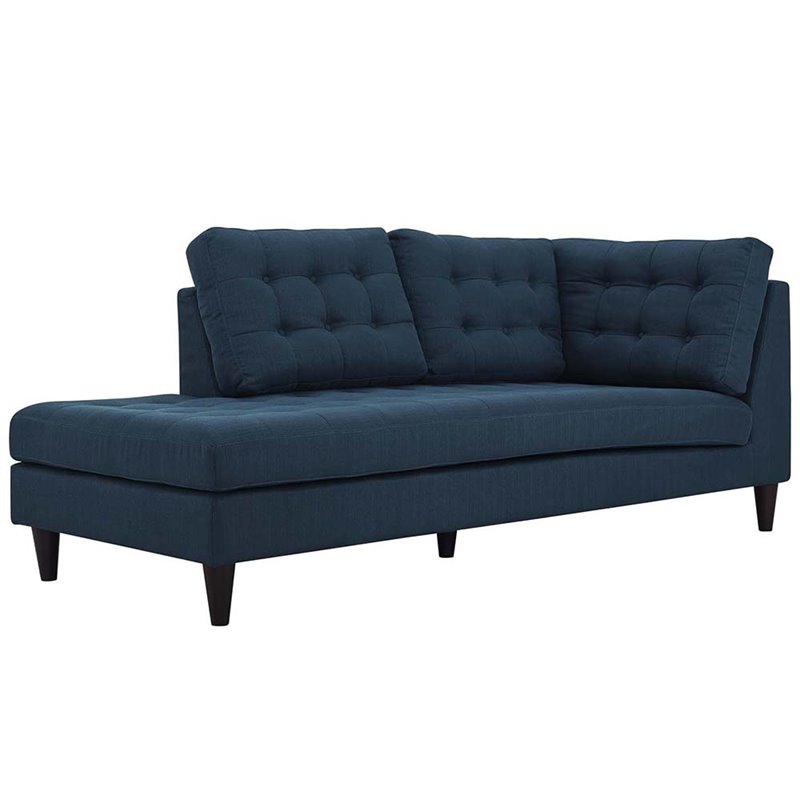 Pemberly Row 2-Piece Left-Facing Sectional in Azure Fabric Upholstery