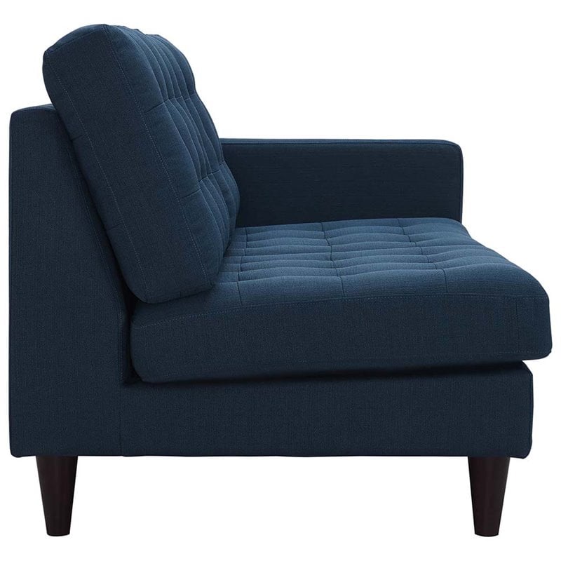 Pemberly Row 2-Piece Left-Facing Sectional in Azure Fabric Upholstery