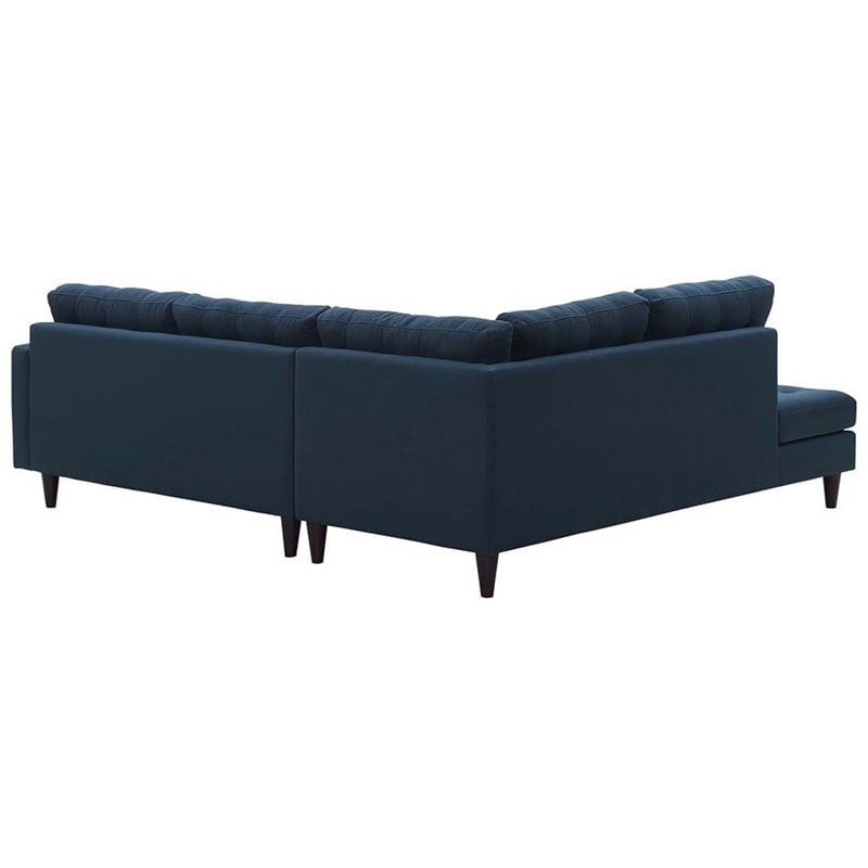 Pemberly Row 2-Piece Left-Facing Sectional in Azure Fabric Upholstery