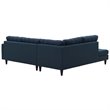 Pemberly Row 2-Piece Left-Facing Sectional in Azure Fabric Upholstery