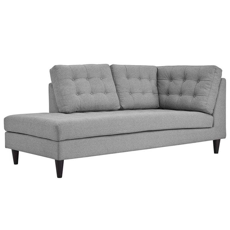 Pemberly Row 2-Piece Left-Facing Sectional in Light Gray Fabric Upholstery