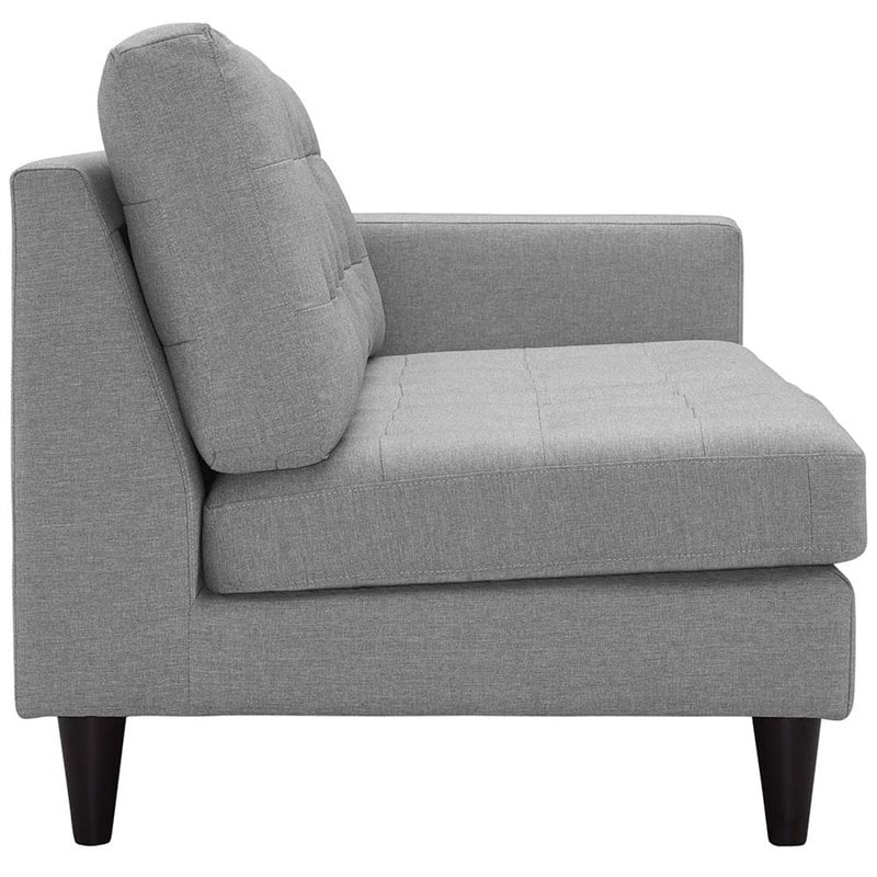 Pemberly Row 2-Piece Left-Facing Sectional in Light Gray Fabric Upholstery