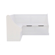 Pemberly Row Corner Breakfast Nook with Hidden Storage in White