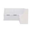 Pemberly Row Corner Breakfast Nook with Hidden Storage in White