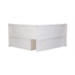 Pemberly Row Corner Breakfast Nook with Hidden Storage in White