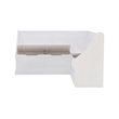 Pemberly Row Corner Breakfast Nook with Hidden Storage in White