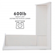 Pemberly Row Corner Breakfast Nook with Hidden Storage in White
