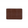 Pemberly Row Backless Counter Stool in Cognac Faux Leather with Wood Frame