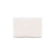Pemberly Row Backless Counter Stool in White Faux Leather with Wood Frame