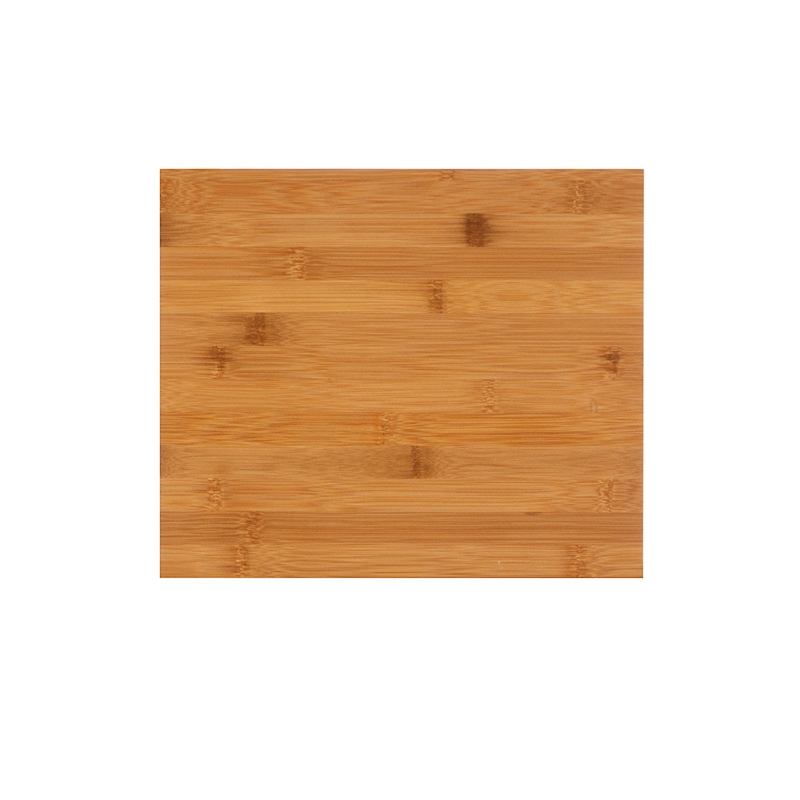 Pemberly Row Solid Bamboo Cabinet with Door and 3 Shelves in Natural Finish