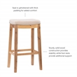 Pemberly Row Rustic Bar Stool Acacia Wood Frame in Natural Finish