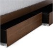 Pemberly Row Full Size Wood Platform Storage Bed with 4 Drawers in Brown