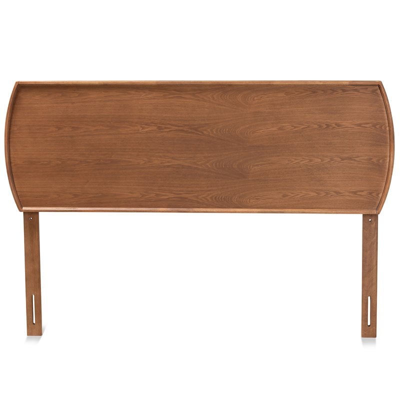 Pemberly Row Walnut Wood Queen Headboard with Adjustable Height