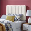 Pemberly Row Twin Headboard with Performance Velvet in Ivory