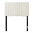 Pemberly Row Twin Headboard with Performance Velvet in Ivory