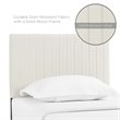 Pemberly Row Twin Headboard with Performance Velvet in Ivory