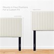 Pemberly Row Twin Headboard with Performance Velvet in Ivory