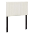 Pemberly Row Twin Headboard with Performance Velvet in Ivory