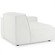 Pemberly Row 2-Piece White Fabric Upholstered Sectional Sofa