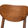 Pemberly Row 2-Piece Counter Stool Set in Sand Walnut Brown Finished Wood