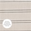 Pemberly Row Backless Counter Stool with Striped Padded Linen Seat in Brown