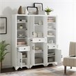 Pemberly Row 3 Piece Wood Pantry Set with Distressed White Finish