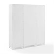 Pemberly Row 3 Piece Wood Pantry Set with Distressed White Finish