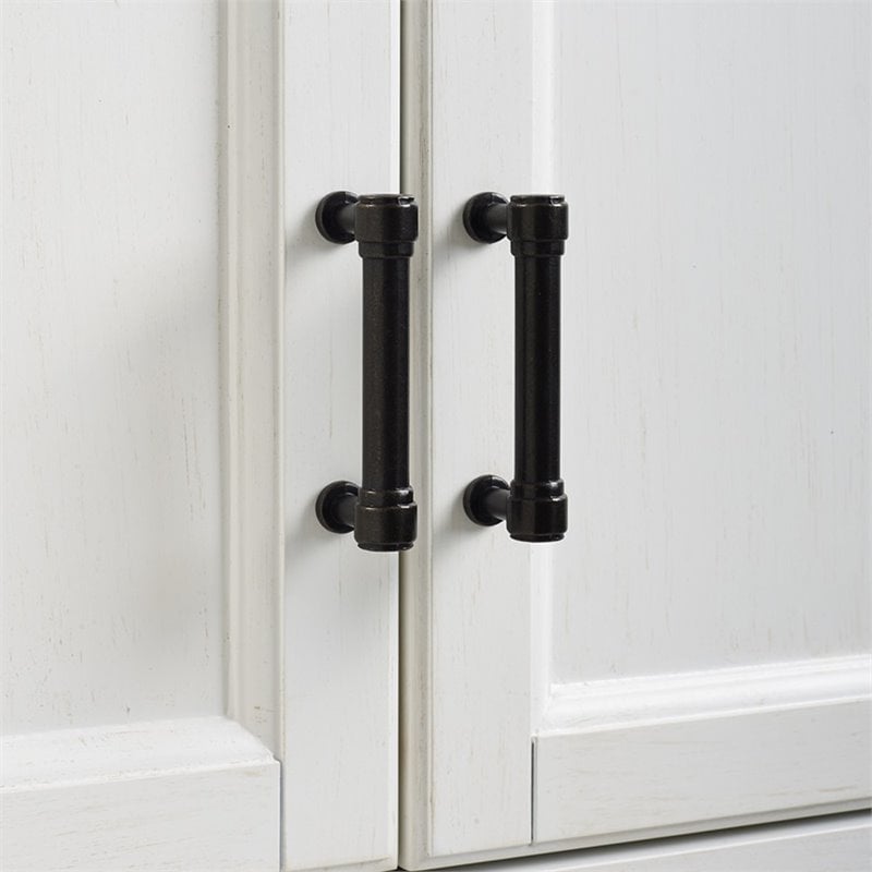 Pemberly Row 3 Piece Wood Pantry Set with Distressed White Finish