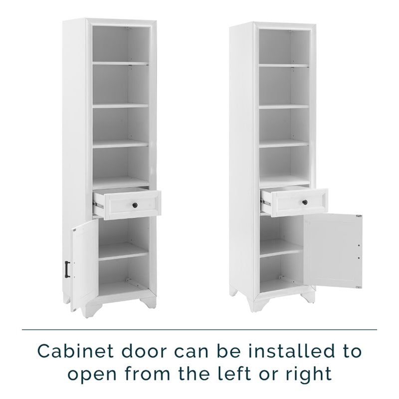 Pemberly Row 3 Piece Wood Pantry Set with Distressed White Finish