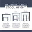 Pemberly Row Backless Counter Stool with Gray Faux Leather and Black Frame