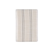 Pemberly Row Bar Stool with Striped Linen Seat & Wood Frame in Brown