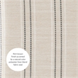 Pemberly Row Bar Stool with Striped Linen Seat & Wood Frame in Brown