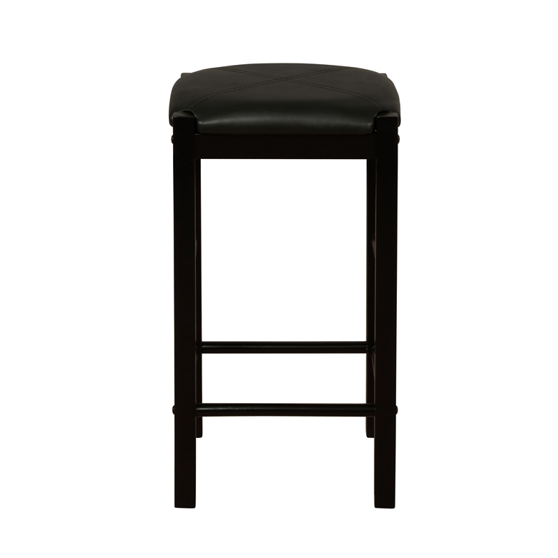 Pemberly Row 3 Piece Wood & Faux Marble Tavern Set with Backless Stools