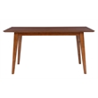 Pemberly Row 7 Pc Dining Set with Woven Rope Seats in Rich Brown Finish