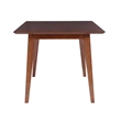 Pemberly Row 7 Pc Dining Set with Woven Rope Seats in Rich Brown Finish