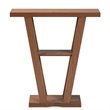 Pemberly Row Walnut Brown Finished 1-Shelf Console Table